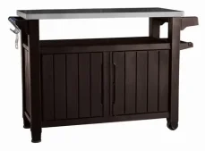 Keter UNITY XL 207L hnedý / Grilovací stolík / úložný priestor 207 l (230409)