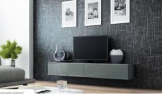 Halmar VIGO televizní stolek GLASS 180 KORPUS šedá