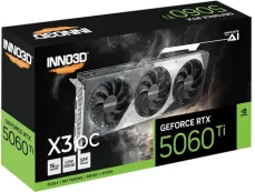 Inno3D GeForce RTX 5060 Ti X3 OC 16GB / Grafická karta / 2602 MHz / 16 GB GDDR7 / 128-bit / 1x HDMI + 3x DP / 650W (8) (N506T3-16D7X-191073L)