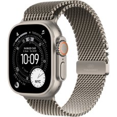 Apple Watch Ultra 3 (2025) 49mm Prírodný titán s prírodne titánovým milánskym ťahom M