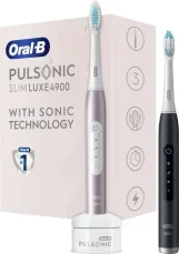 Oral-B Pulsonic Slim Luxe 4900 Rose/Black / Elektrický zubní kartáček / 31.000 ot-min / 3 režimy / časovač (4210201396383)