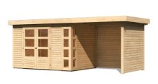Dřevěný zahradní domek KERKO 4 s přístavkem 240 Lanitplast