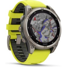 Garmin Fenix 8 Solar 47mm šedé so žlto-grafitovým pásikom