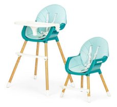 ECOTOYS Jedálenská stolička 2v1 modrá / od 6 mesiacov (HA-004 BLUE)