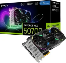 PNY GeForce RTX 5070 Ti ARGB EPIC-X RGB 16GB / Grafická karta / 16GB GDDR7 / 256-bit / DLSS4 / 1x HDMI + 3x DP / 750W (VCG5070T16TFXXPB1)