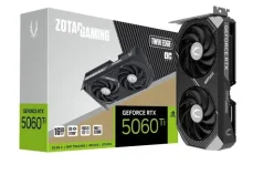 ZOTAC GeForce RTX 5060 Ti Twin Edge OC 16GB / 2407 - 2602Mhz / 16GB GDDR7 / 128bit / 1x HDMI + 3x DP / 650W (8) (ZT-B50620H-10M)