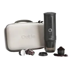 Outin Nano Portable Coffee Maker Set šedá / Prenosný kávovar na espresso + ochranné púzdro / 7500mAh (A000010)