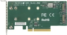SuperMicro AOC-SLG3-2M2 / Radič / PCI Express / M.2 (AOC-SLG3-2M2-O)