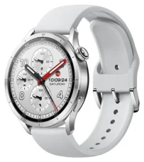 XIAOMI Watch S5 46 mm strieborná, biely remienok / Chytré hodinky / 1,48 "AMOLED / 480 x 480 / 5 ATM / Bluetooth (70273)