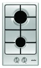 Simfer H3.200.VGRIM nerez / Plynová varná doska / šírka 30 cm / 2 horáky / mechanické ovládanie (H3.200.VGRIM)