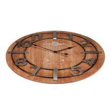 Autronic Hodiny nástěnné - pr. 68 cm, MDF s imitací dýhy, kovové číslice (HW4010)