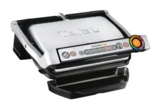Tefal OptiGrill+ GC716D12 stříbrný / Kontaktní gril / 2000 W / 6 programů / Gril. plocha: 600cm2 (GC 716D)