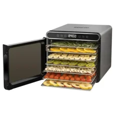 SENCOR SFD 7750SS šedá / Sušička ovoce / 600W / Rozměr síta: 30 x 28 cm (8590669335848)