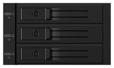 Icy Box IB-563SSK čierna / Backplane pre 3x 3.5 HDD / SATA III / Hot-Swap (IB-563SSK)