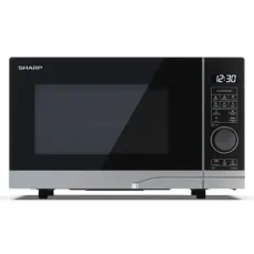 SHARP YC-PG204AE-S stříbrná / Mikrovlnná trouba / gril / 700W / 20L (YC-PG204AE-S)