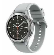 SAMSUNG Galaxy Watch 4 Classic (46 mm) LTE stříbrná / Chytré hodinky / AMOLED / Wi-Fi / Bluetooth / NFC / GPS / Wear OS (SM-R895FZSAEUE)