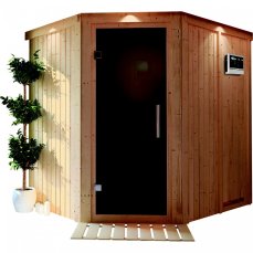 Interiérová finská sauna 196 x 170 cm Dekorhome