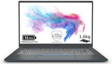 MSI Prestige 15 A11SC-003XES / 15,6" / Intel Core i7-1185G7 4,8 GHz
 / 32 GB RAM / 1 TB SSD NVMe / NVIDIA GeForce GTX 1650 with Max-Q Design 4 GB