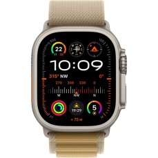 Apple Watch Ultra 2 (2024) 49mm Přírodní titan se žlutohnědým alpským tahem M