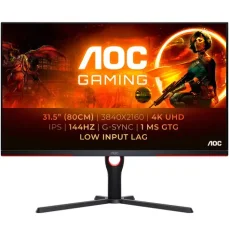 31.5 AOC Gaming U32G3X/BK čierna / IPS / 3840 x 2160 / 1ms / 1000:1 / 400cd-m2 / HDMI + DP / VESA (U32G3X/BK)