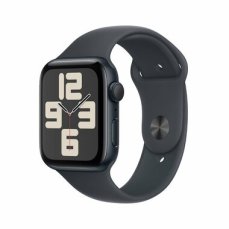 Apple Watch SE (2024) GPS 44mm Temne atramentové hliníkové telo - Temne atramentový športový remienok M/L / 160-210 mm (MXEK3QC/A)
