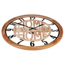 Autronic Hodiny nástěnné - pr. 60 cm, kov a MDF, SWEET HOME (HA1739)