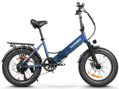 SAMEBIKE elektrický bicykel LOTDM200-II Fatbike Farba: Modrá