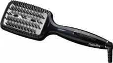 BaByliss HSB101E čierna / parná žehliaca kefa na vlasy / keramická doska 60 cm2 / 180-200 ° C / 3 teploty / ionizátor (HSB101E)