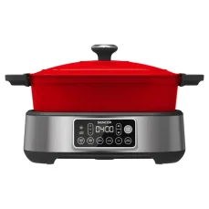 Sencor SPR 6410RD-CZE2 / Multifunkčný pomalý hrniec / 1360W / 5.5L / 40 - 200°C (8590669366767)