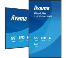 55" IIYAMA ProLite LH5564UHS-B1AG / 3840x2160 / VA / 16:9 / 6.5ms / 5000:1 / 500cd-m2 / HDMI / USB-C / VESA (LH5564UHS-B1AG)