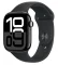 Apple Watch Series 10 GPS 46mm Klavírně černé hliníkové tělo - Černý sportovní řemínek (S/M) / 140–190 mm (MWWP3QC/A)