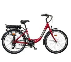 Liberty e-VIA 6 spd zadný motor ,color display I386 - M, 26 červená, 2025