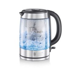 Russell Hobbs Clarity 20760-57 / Rychlovarná konvice / 2200 W / 1L / vodní filtr Brita / sklo / stříbrná (20760-57)