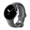 Google Pixel Watch LTE 41mm stříbrná, antracitový řemínek / Chytré hodinky / 1.2" AMOLED / 5ATM / LTE (GA04307-GB)