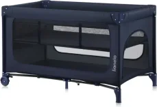 LIONELO Postýlka cestovní Jasmin Blue Navy / od 0 do 36 měsíců (LO-JASMIN EASY FOLD BLUE NAVY)