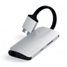 Satechi TYPE-C Dual Multimedia Adapter - Silver