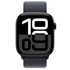 Apple Watch Series 10 GPS 46mm Jet Black Aluminium Case with Ink Sport Loop