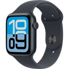 Apple Watch SE 3 (2025) Cellular 44mm Temně inkoustový hliník s inkoustovým sportovním řemínkem S/M