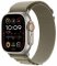 Apple Watch Ultra 2 (2023) GPS+Cellular 49mm Titanové telo - Olivový remienok Alpský ťah (S) / 130-160mm (MREX3FQC/A)