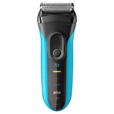 Braun Series 3 3010s modrá / planžetový holiaci strojček / 45 minút prevádzky / vodeodolný (3010s)