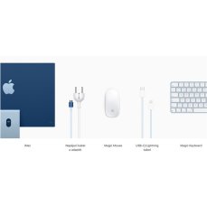 Apple iMac 24" (2021) / 8GPU / 256GB modrý