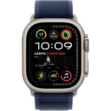 Apple Watch Ultra 2 (2024) 49mm Přírodní titan s modrým trailovým tahem S/M