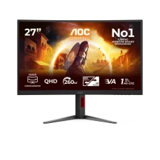 27" AOC CQ27G4Z2 čierno-červená / Herný monitor / Fast VA / QHD / 1500R / 400Hz / HDMI+DP (CQ27G4Z2)