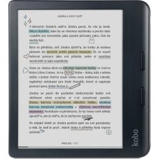 Kobo Libra Colour čierna / Čítačka e-kníh / 7" / E-ink / 1264×1680 / 32GB / Wi-Fi / BT / USB-C (N428-KU-BK-K-CK)