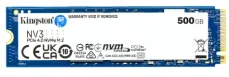 Kingston NV3 SSD 500GB / M.2 2280 / PCIe 4.0 / NVMe / R:5000MBps / W:3000MBps (SNV3S/500G)