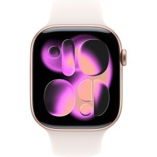Apple Watch Series 11 (42mm) Ružovo zlatý hliník so svetlo rumeným športovým remienkom S/M