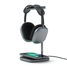 Satechi 2-IN-1 Headphone Stand w Wireless Charger USB-C (Cable inc., Adapter not inc.)