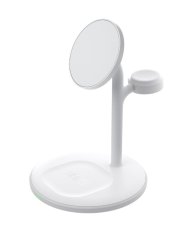 GreenCell Green Cell Nabíječka stojánek 3v1 pro Apple MagSafe - bílá