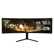 49" Arozzi Nova čierna / Monitor / VA / Curved 1500R / 5120x1440 / 32:9 / 165Hz / 1ms / DP+HDMI+USB-C (AZ-NO-49TUW165-BK)