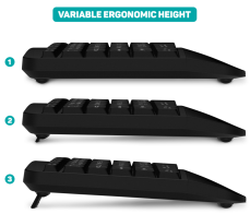 Connect IT For Health Combo bezdrátová klávesnice + myš, CZ+SK - černá